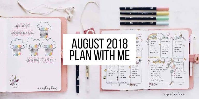 Unicorn Bullet Journal Theme: Plan With Me