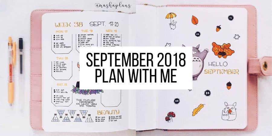 September Daily Journal, Plan with Me