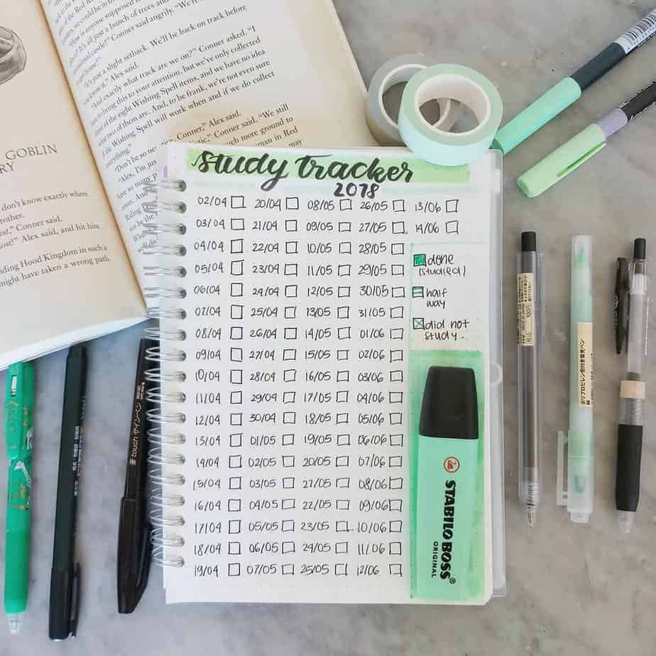 Bullet Journal Page Ideas For School, spread by @studiign | Masha Plans
