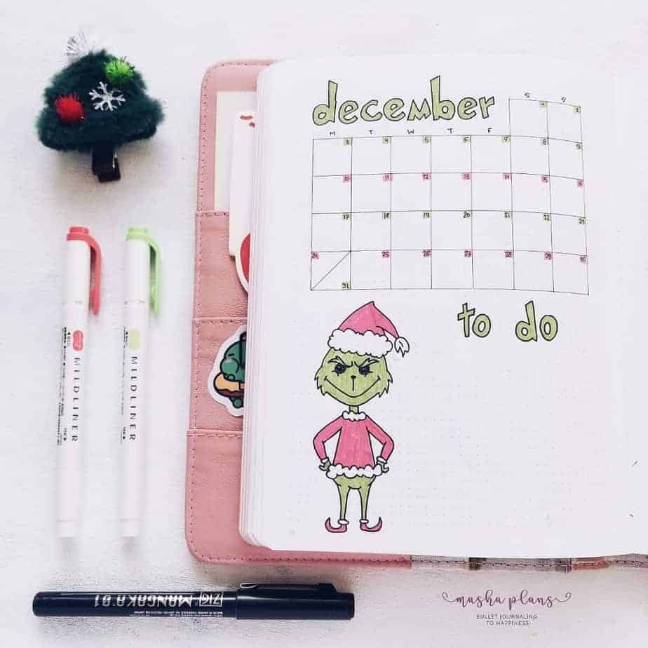 Bullet Journal Theme Ideas: The Ultimate List, spread by @mashaplans | Masha Plans