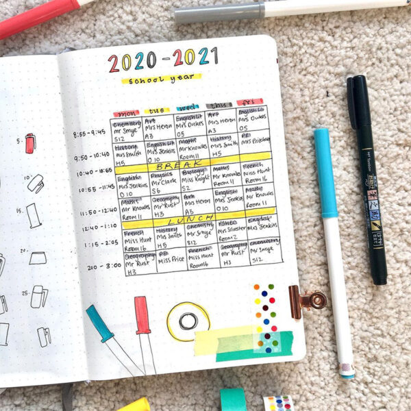 17 Must Have Bullet Journal Pages For School | Masha Plans