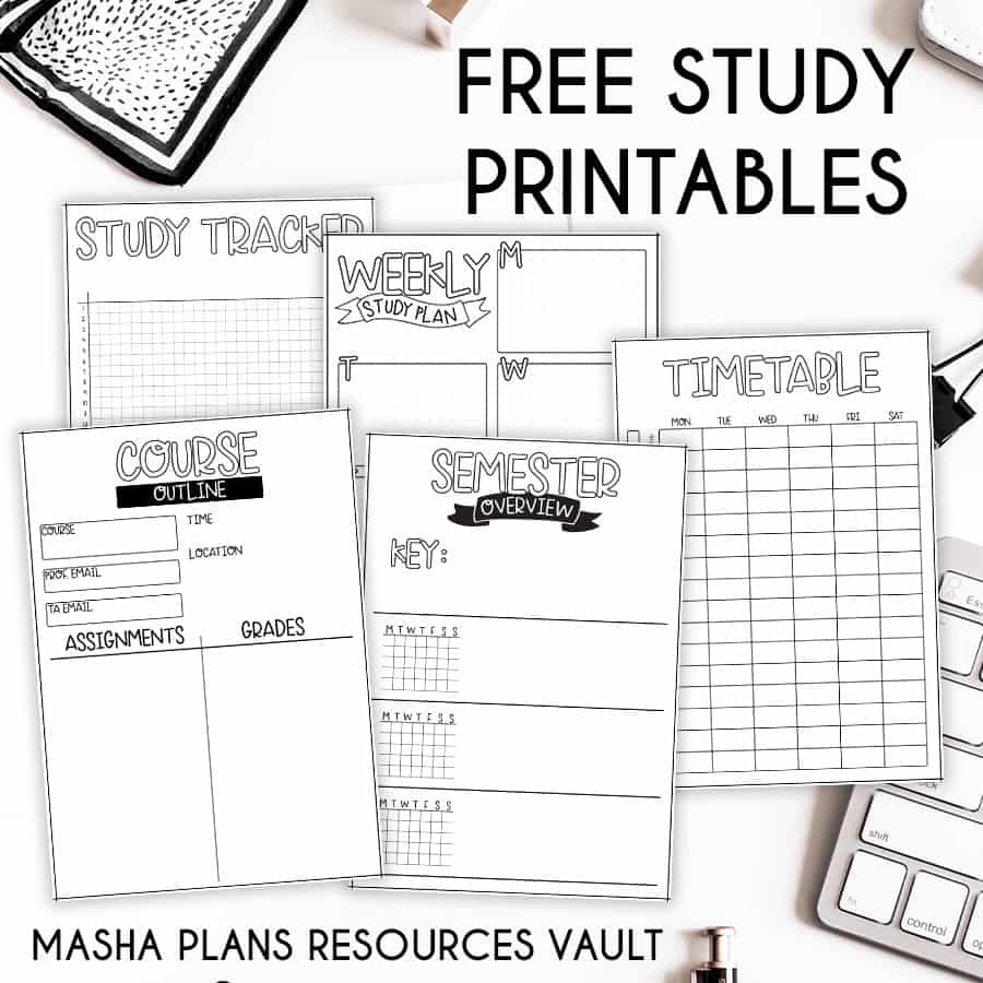 Back to School Class Schedule Layout For Your Planner Or Bullet Journal!