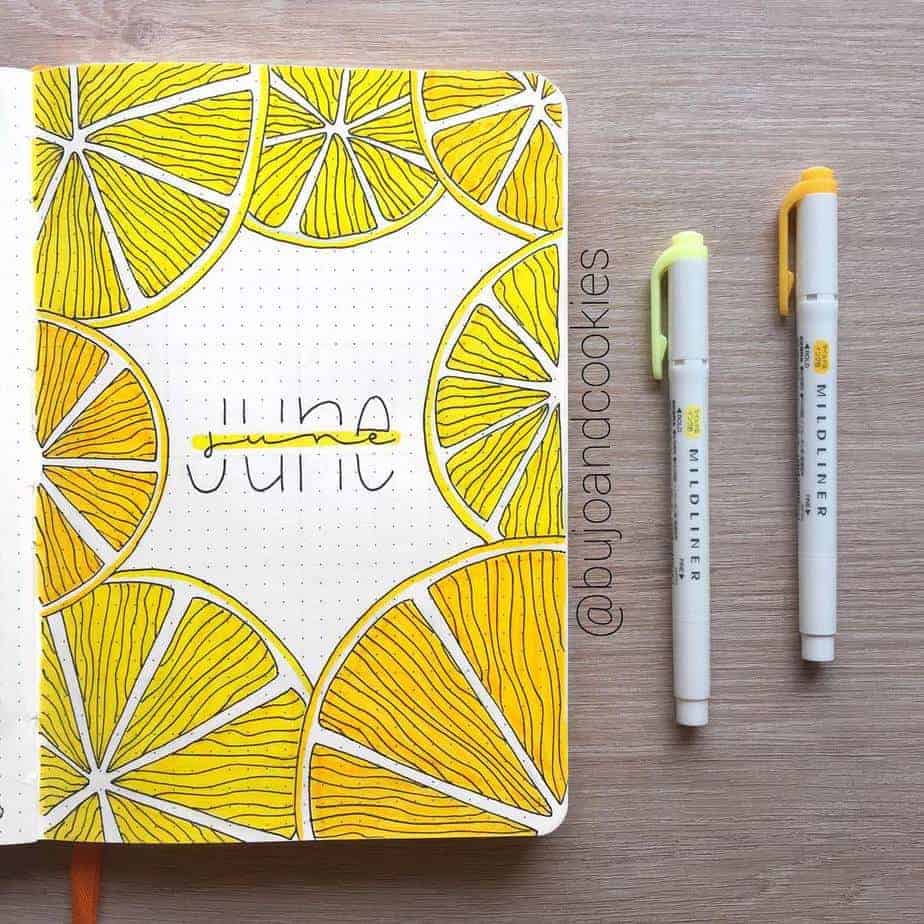 Summer Bullet Journal Theme Ideas - cover page by @bujoandcookies | Masha Plans