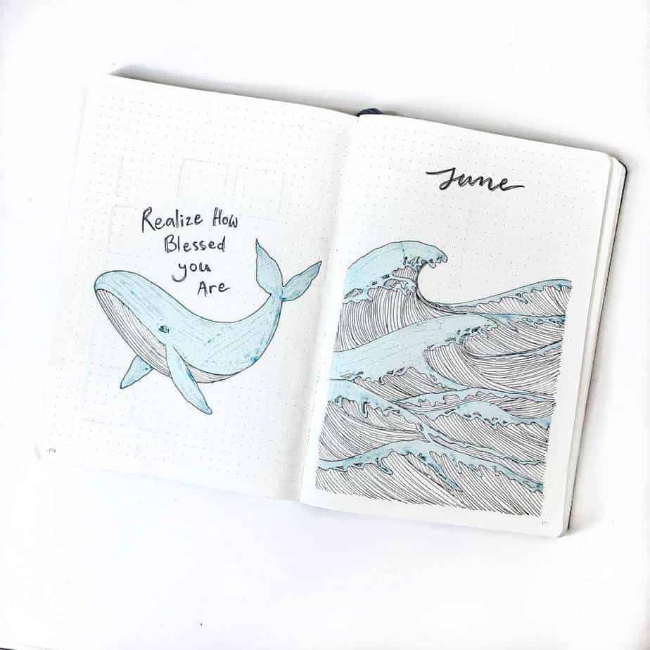 Bullet Journal Theme Ideas - cover page by @love.all.bullet.journal | Masha Plans