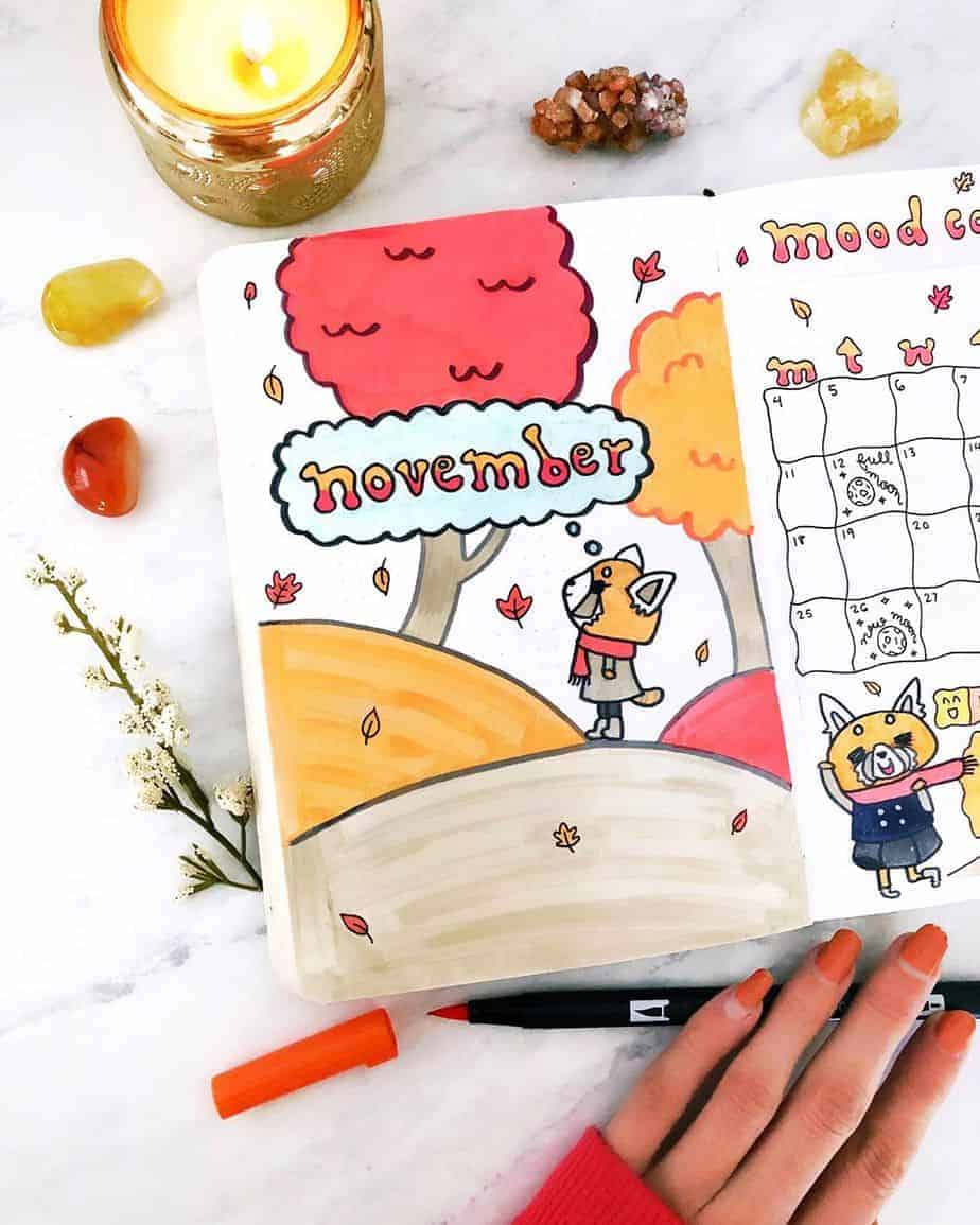 Fall Bullet Journal Theme Ideas - cover [age by @plan.tful | Masha Plans