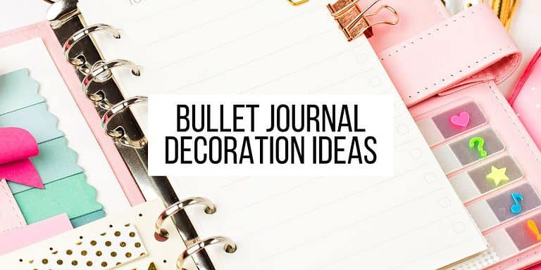 Simple Bullet Journal Decoration Ideas