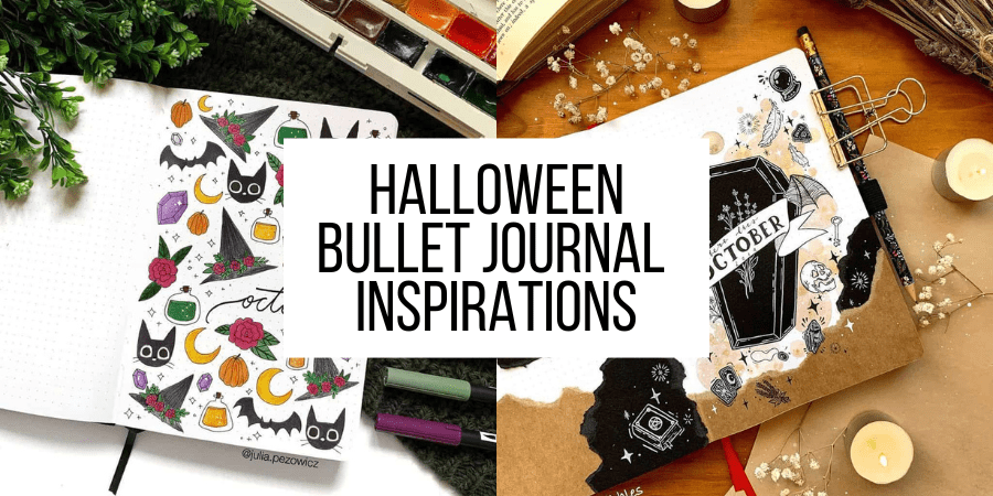 Spooky, Witchy Bullet Journal Setup & Printables for October 2019, Halloween Bujo Kit — Evelyne Park