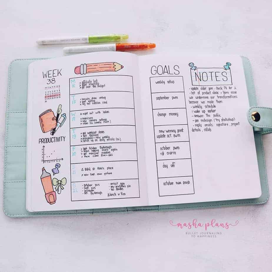7 Reasons Why You Should Use A Paper Planner, Weekly Spread | Masha Plans