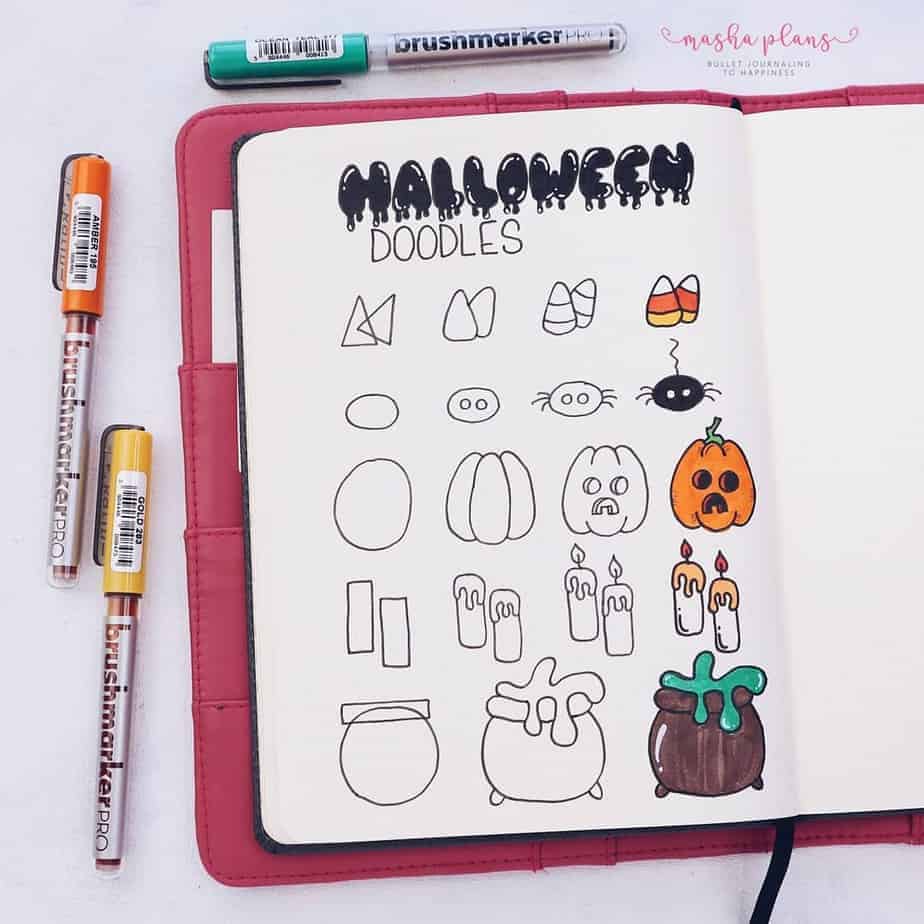 How To Create a Halloween Bullet Journal Theme | Masha Plans