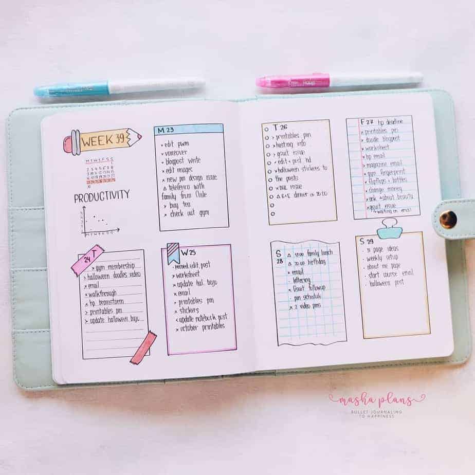 7 Reasons Why You Should Use A Paper Planner, Weekly Spread | Masha Plans
