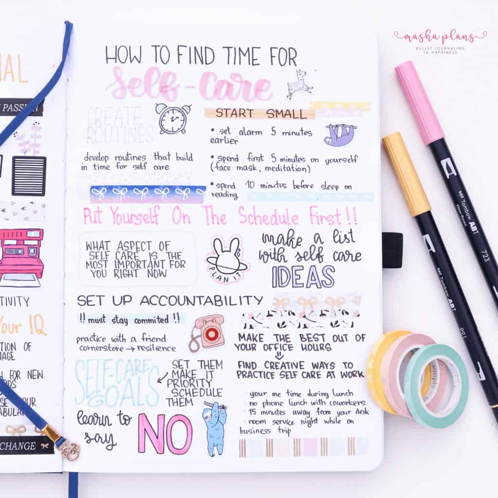 How To Find Time For Self Care | Masha Plans