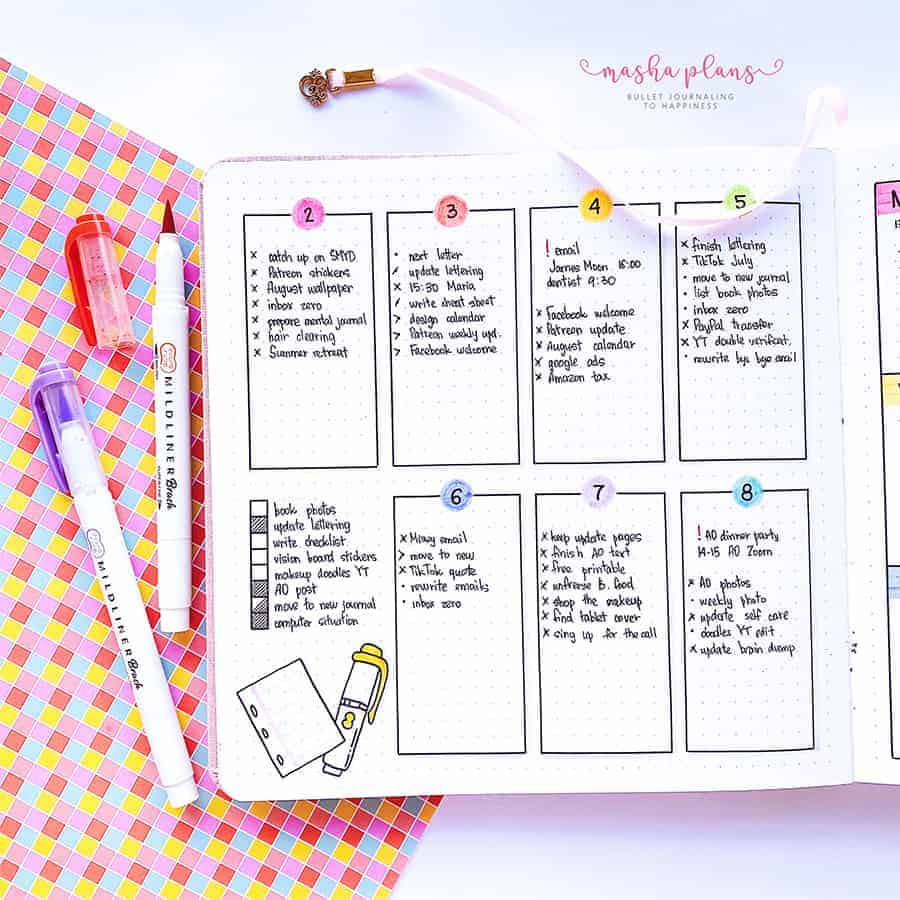 Create a Perfect Aesthetic Bullet Journal Weekly Spread: Boost Your ...