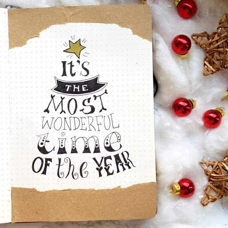 Cutie Little Christmas Bullet Journal Ideas | Masha Plans