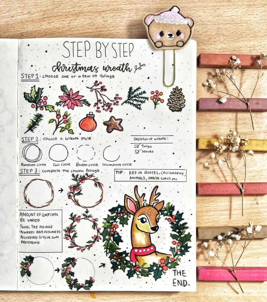 Cutie Little Christmas Bullet Journal Ideas | Masha Plans