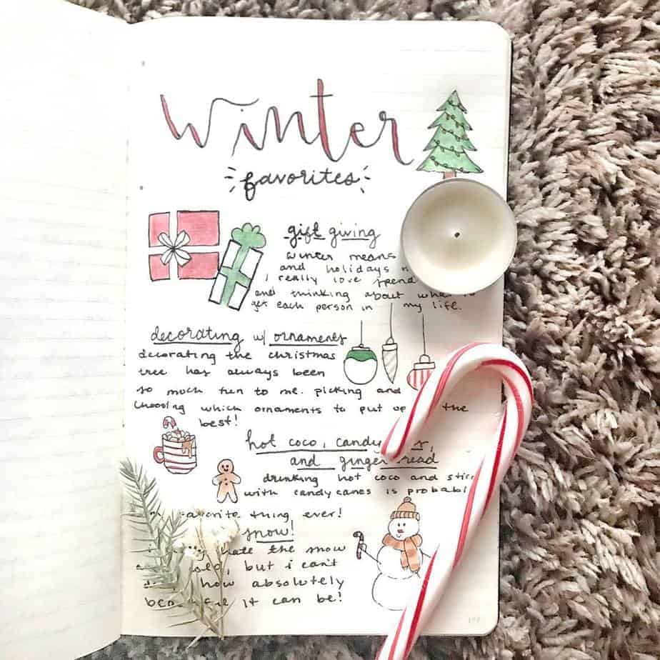 Cutie Little Christmas Bullet Journal Ideas | Masha Plans