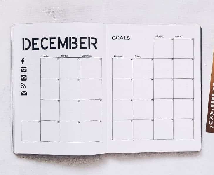 Bullet Journal Pages To Organize Your Blog - Monthly Editorial Calendar | Masha Plans