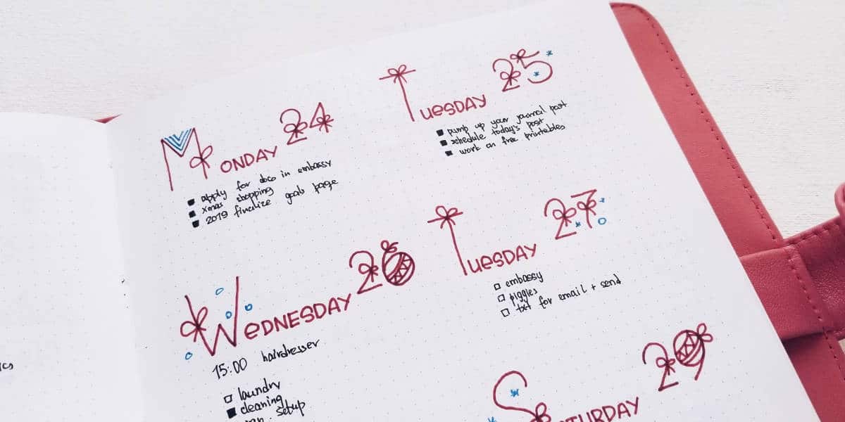 How To Fix Bullet Journal Mistakes - Wrong Day | Masha Plans