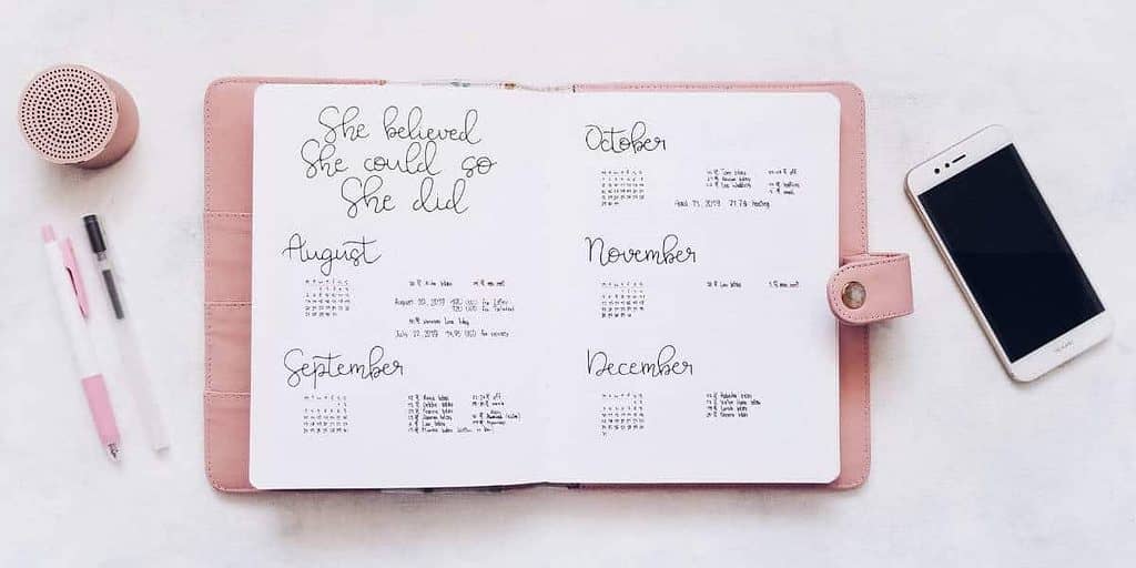 How To Plan Your Year With Bullet Journal Future Log | Masha Plans