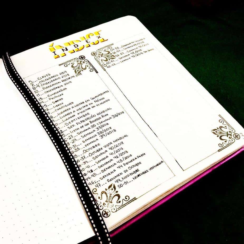 Bullet Journal Index: Tips, Tricks and Inspirations | Masha Plans