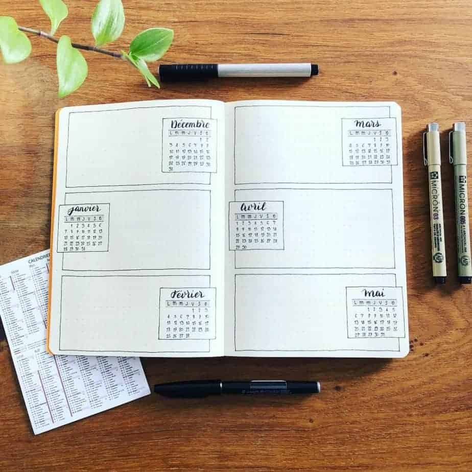 How To Plan Your Year With Bullet Journal Future Log | Masha Plans