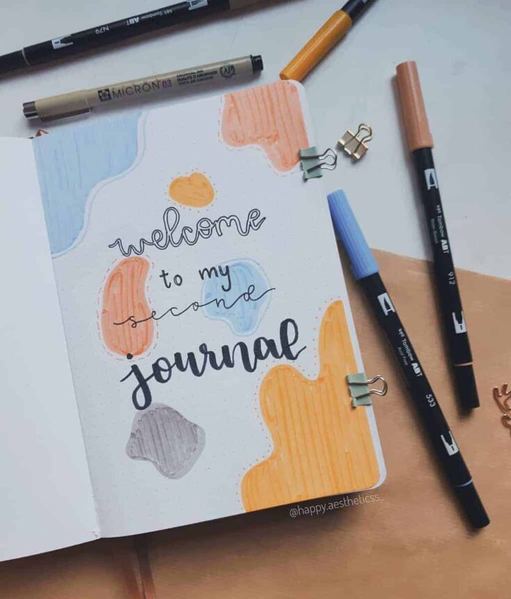 Start a journal: ideas for the first page of a new journal or notebook