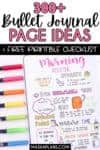 Bullet Journal Page Ideas For Every Area Of Your Life | Masha Plans