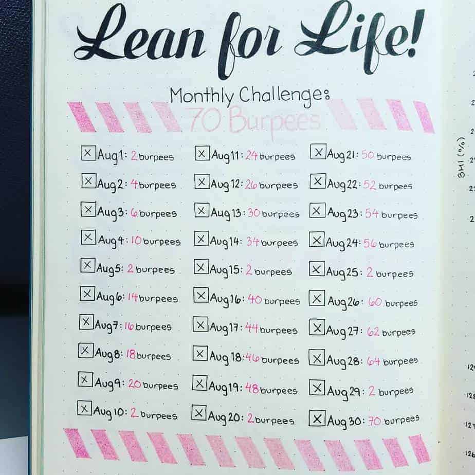 Health Challenge spread by @craftyenginerd | Masha Plans