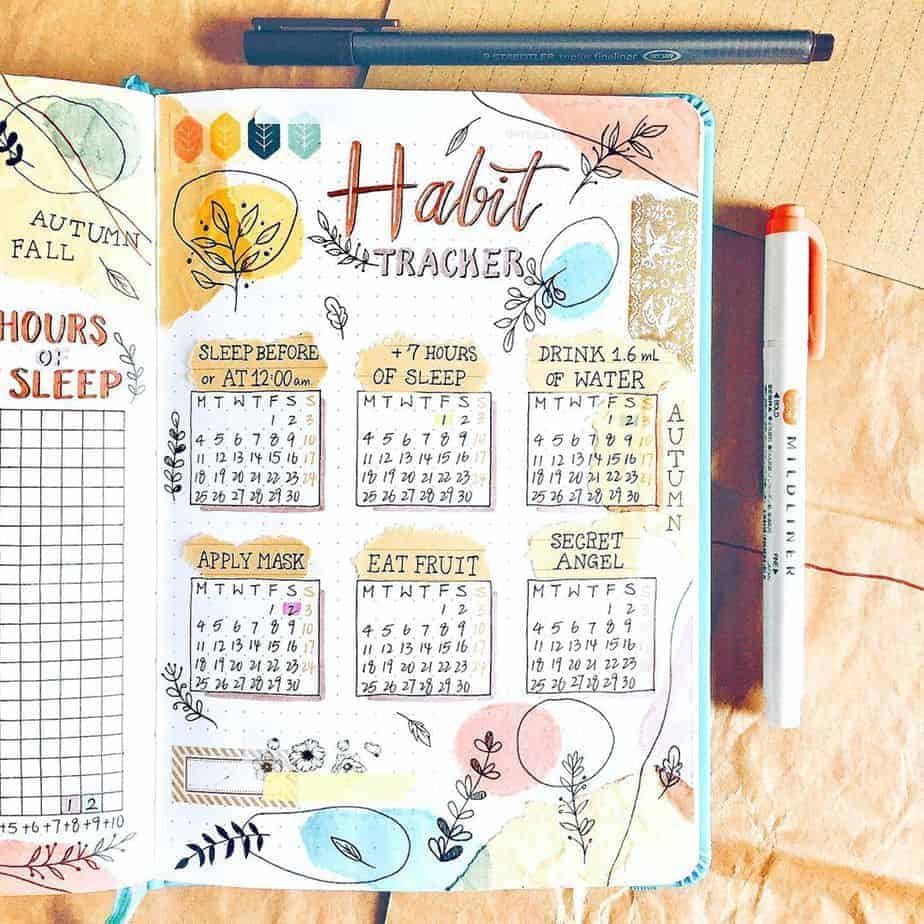 Monthly Habit Tracker by @haru.bujo | Masha Plans