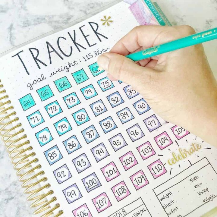 9 Weight Loss Bullet Journal Page Ideas | Masha Plans