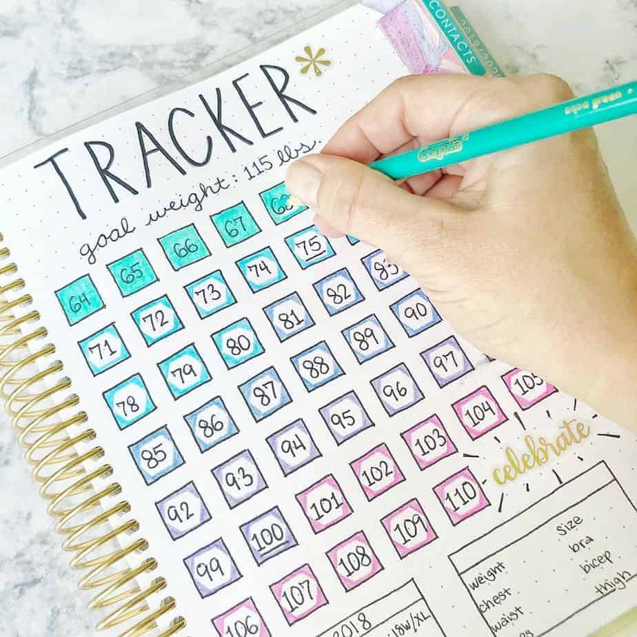 Weight Loss Tracker by @katiecsteiner | Masha Plans