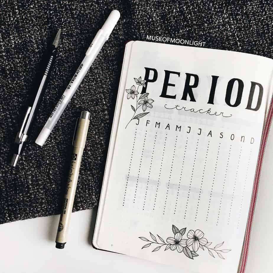 Period Tracker by @museofmoonlight | Masha Plans