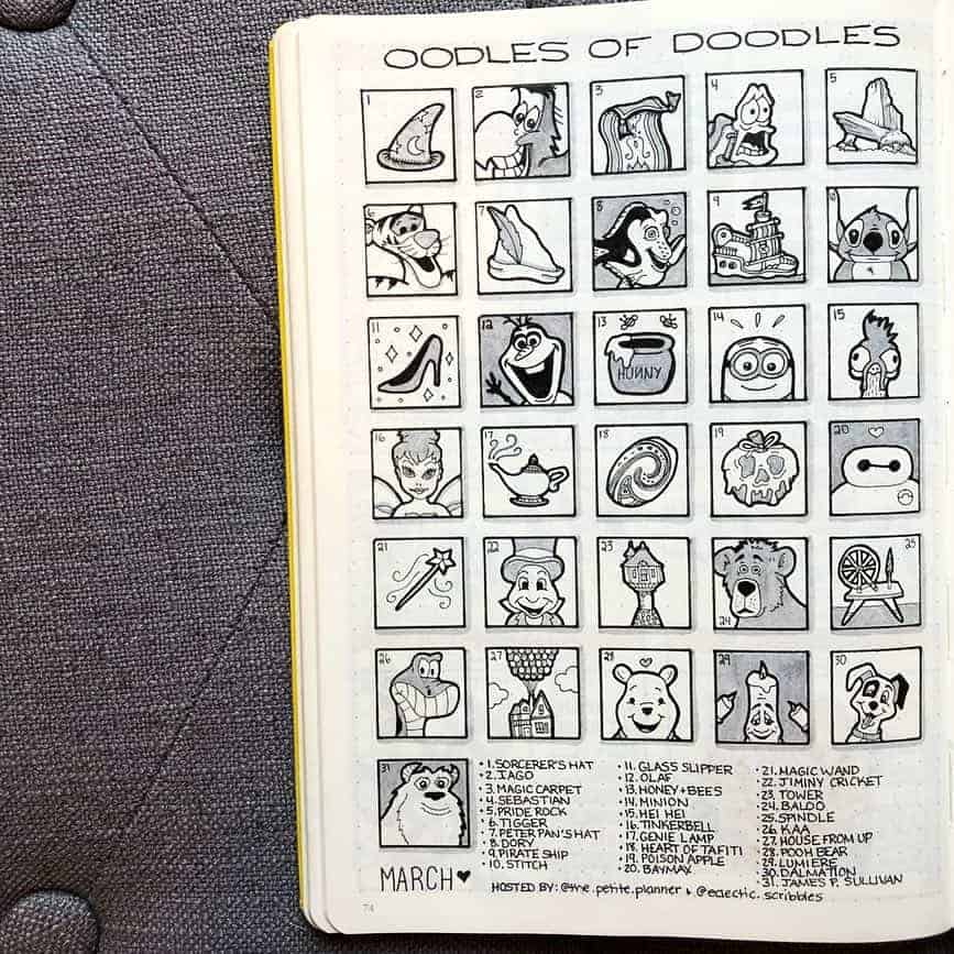 Master Your Bullet Journal Doodles, @plansthatblossom | Masha Plans