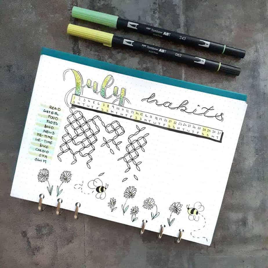 Yearly Habit Tracker by @seras.bullet.journal | Masha Plans