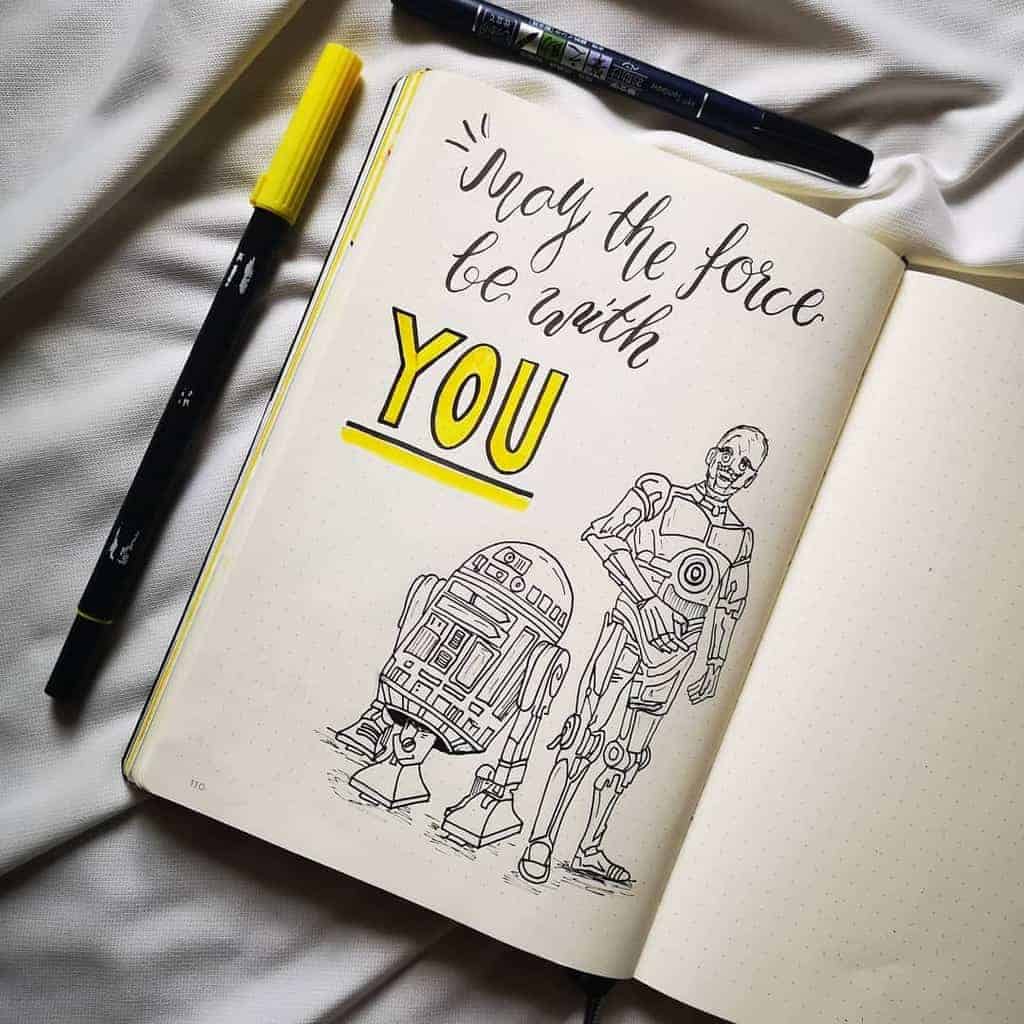 Star Wars Themed Bullet Journal Page by @bujo_lover_ | Masha Plans