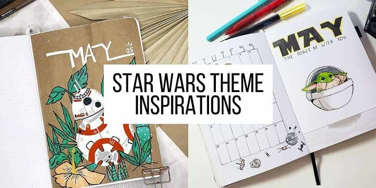 Out Of This World Star Wars Bullet Journal Theme Inspirations