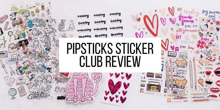 Pipsticks Sticker Club Review