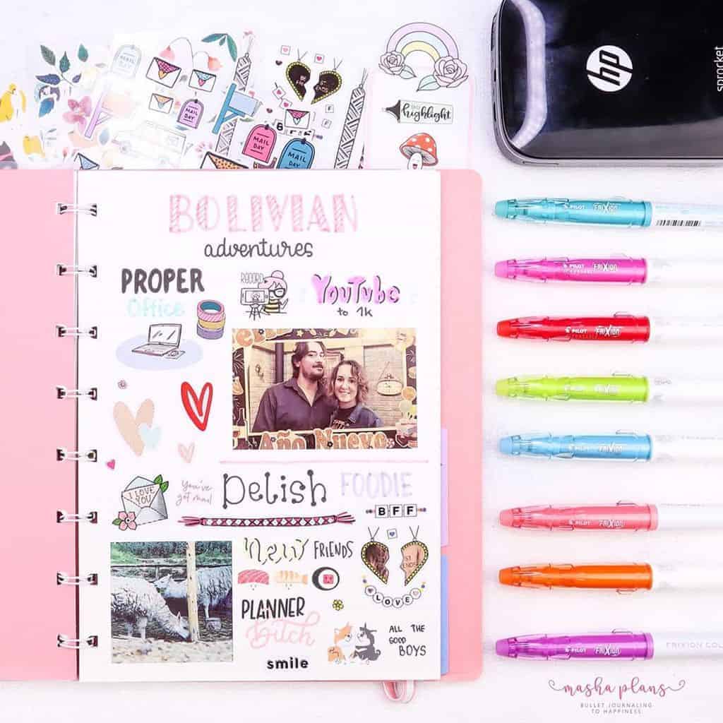 Memory Page in my Bullet Journal | Masha Plans