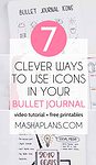 7 Clever Ways To Use Bullet Journal Icons | Masha Plans