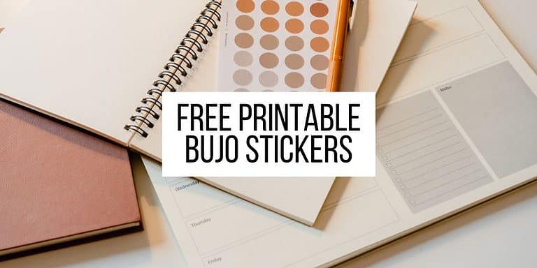 Free Printable Stickers for Your Bullet Journal