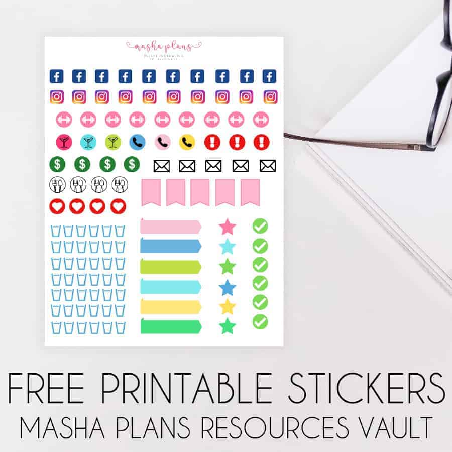 Journal Stickers • The Printables