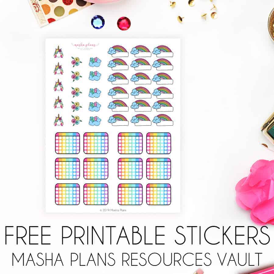 DIY Printable Stickers  How to Make Printable Stickers for Your Bullet  Journal – 365 Days of Dana