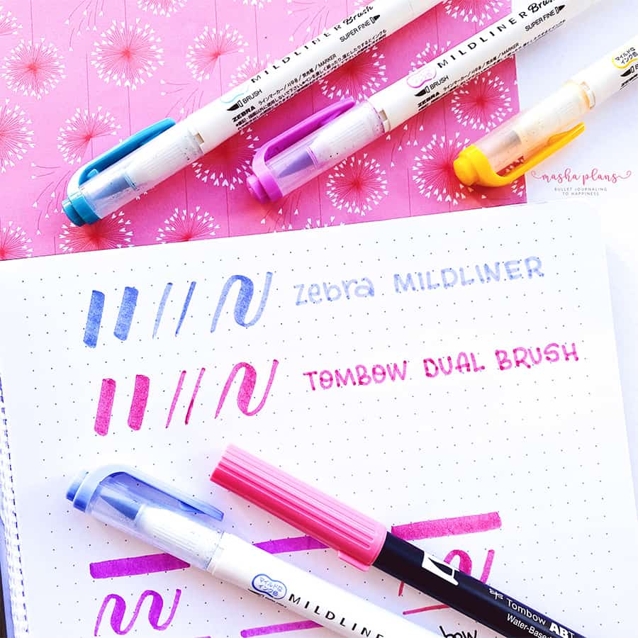 Zebra Mildliner™ Double Ended Brush Pen