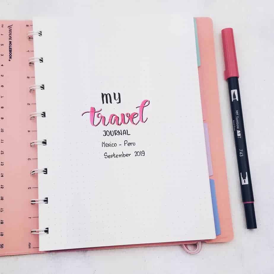 Plan With Me: Travel Bullet Journal Setup