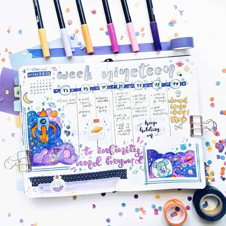 25 Genius Bullet Journal Washi Tape Ideas