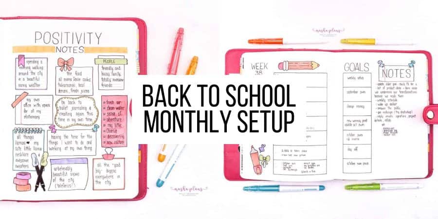 Back to School Class Schedule Layout For Your Planner Or Bullet Journal!
