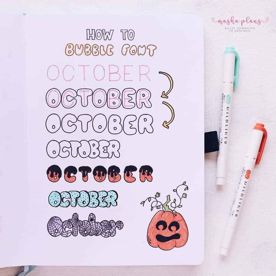 Halloween Bullet Journal Setup | October Plan With Me | Masha Plans