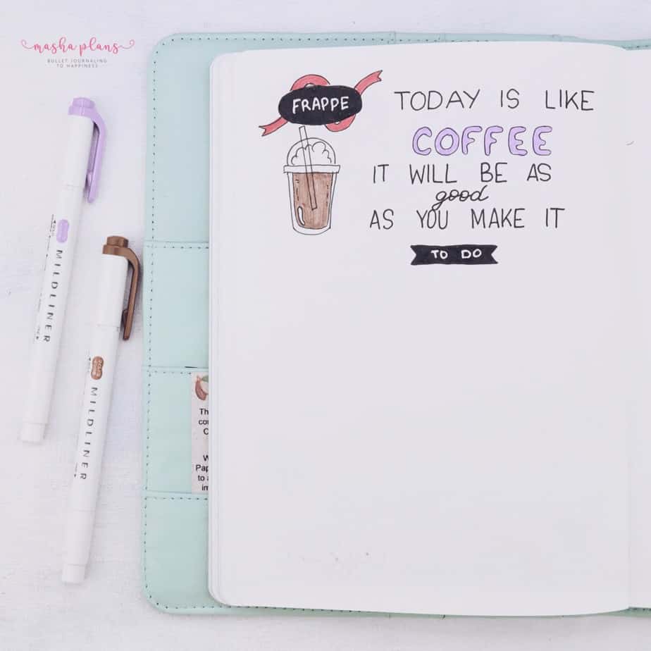 27 Coffee Bullet Journal Theme Inspirations & My November Plan With Me, Monthly To Do | Masha Plans