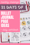 31 Days of Bullet Journal Page Ideas | Masha Plans