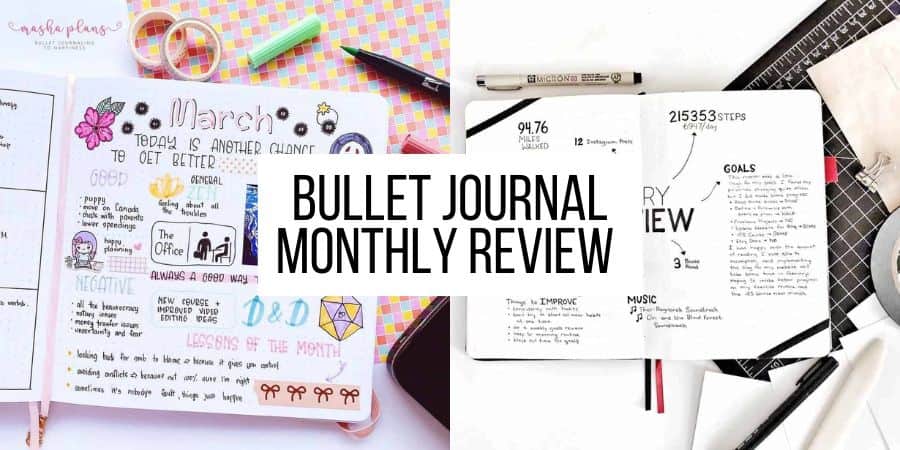 How To Create A Monthly Review Page In Your Bullet Journal