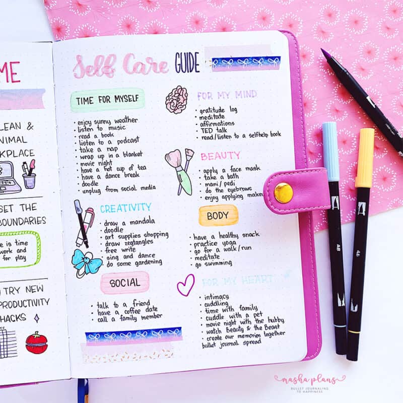 31 Fun and Simple Bullet Journal Page Ideas | Masha Plans